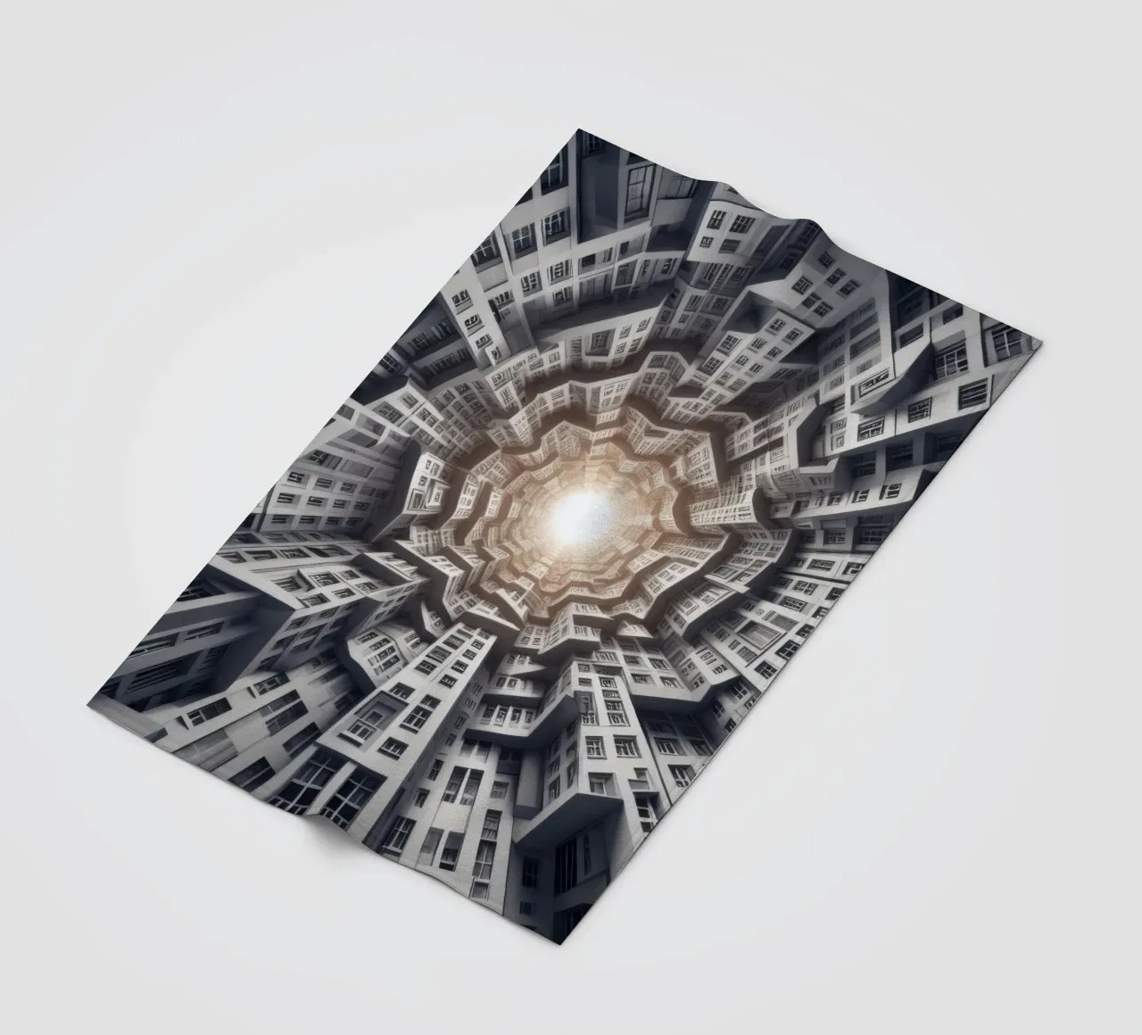 Sphere 041 - Abstract Spiral Architecture coperta in pile da Spheres