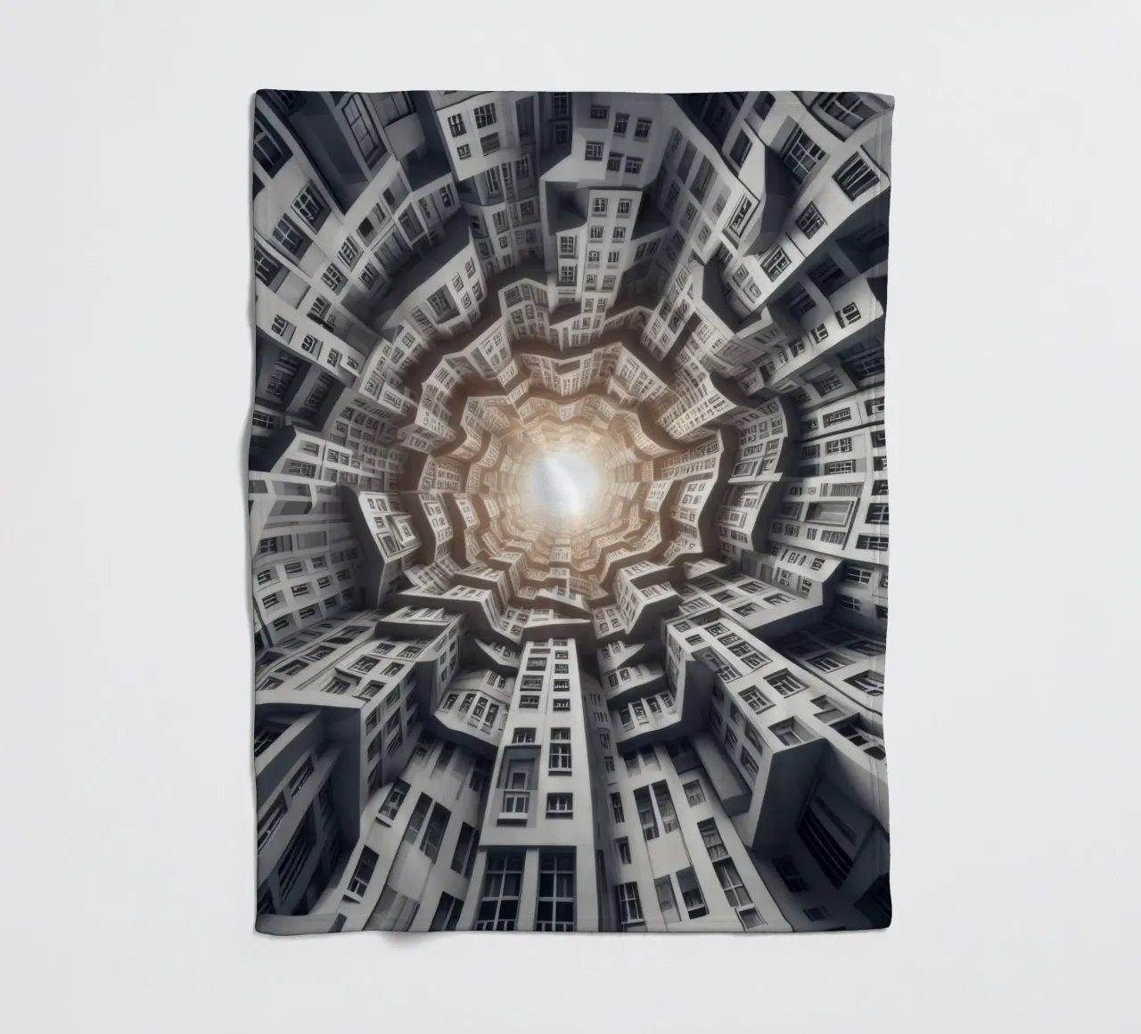 Sphere 041 - Abstract Spiral Architecture coperta in pile da Spheres