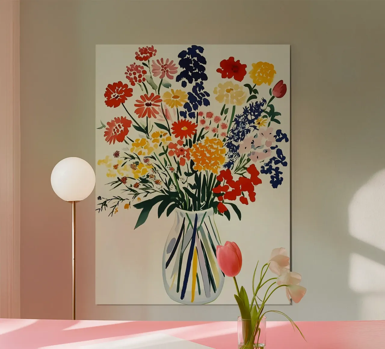 Bouquet dans un vase hahnemühle de IamHomeStudio