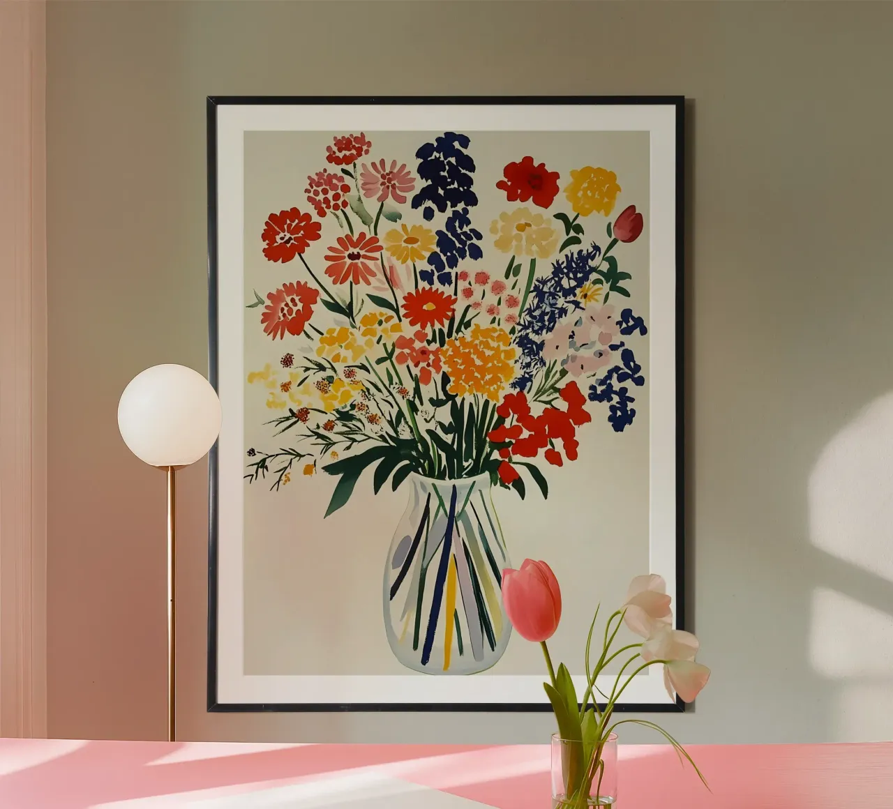 Bouquet dans un vase hahnemühle de IamHomeStudio
