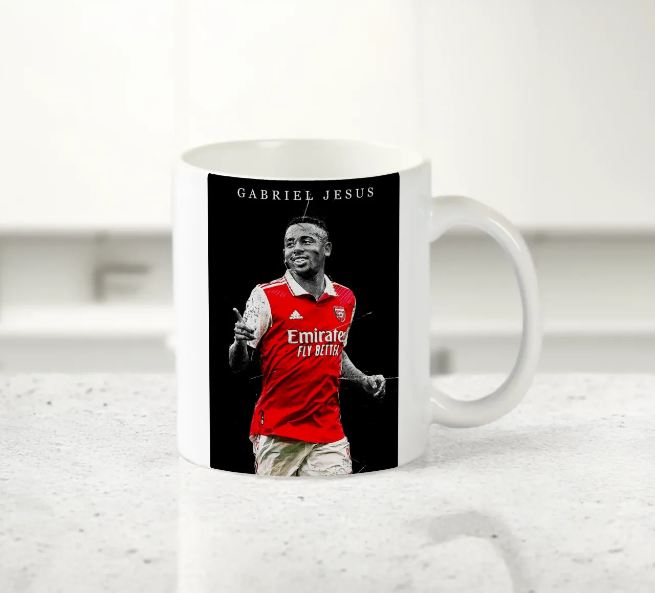 Gabriel Jesus Arsenal tazza in ceramica da tenten