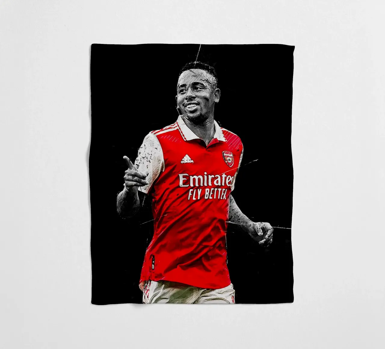 Gabriel Jesus Arsenal coperta in pile da tenten