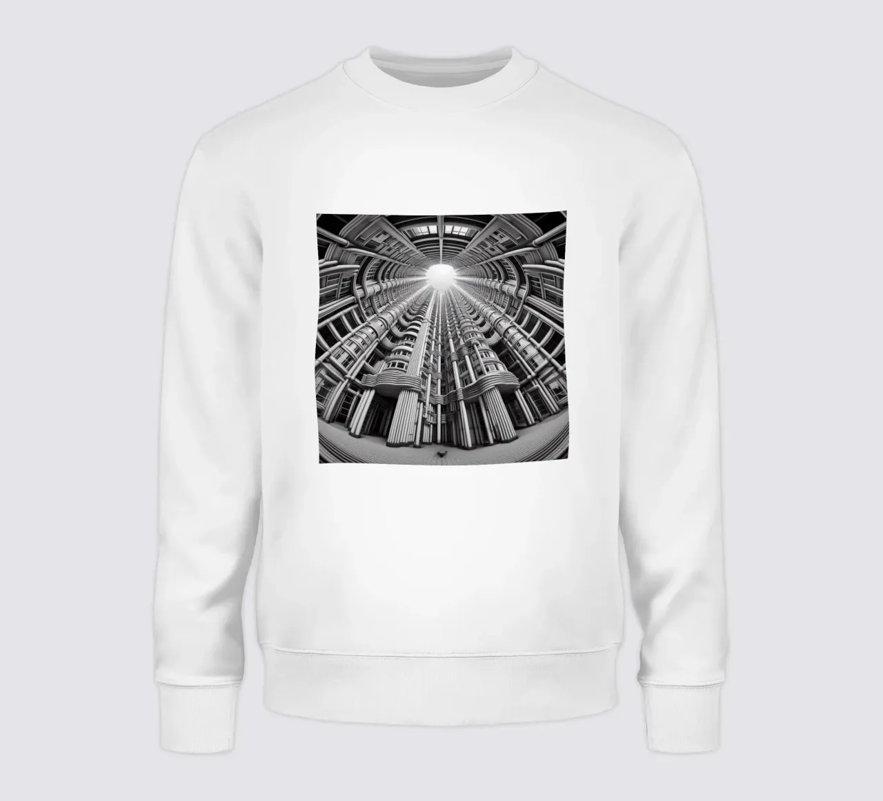 Sphere 033 - Futuristic Cylindrical Architecture felpa da Spheres
