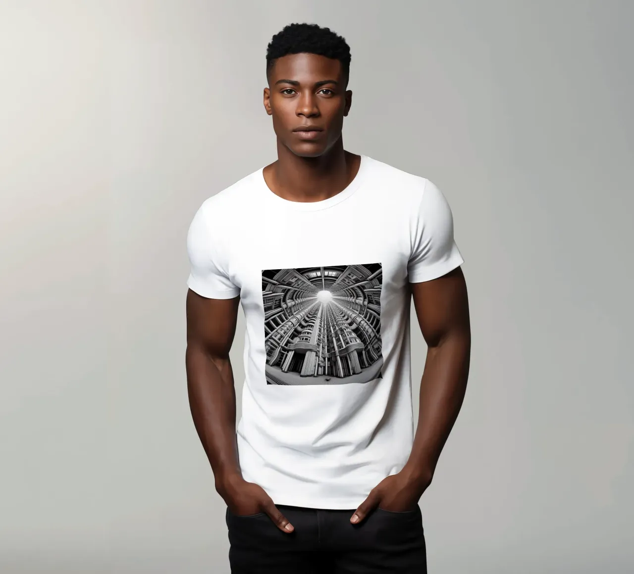 Sphere 033 - Futuristic Cylindrical Architecture camiseta de Spheres