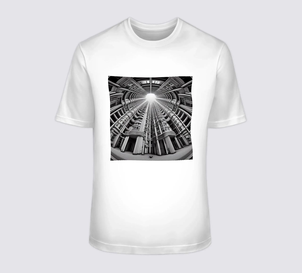 Sphere 033 - Futuristic Cylindrical Architecture t-shirt da Spheres