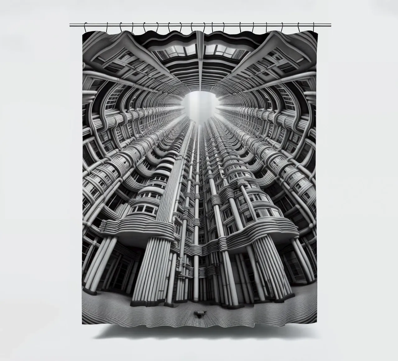 Sphere 033 - Futuristic Cylindrical Architecture tenda da doccia da Spheres