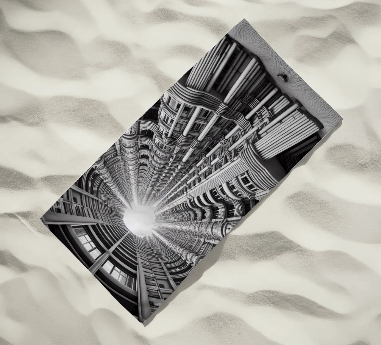 Sphere 033 - Futuristic Cylindrical Architecture telo mare da Spheres