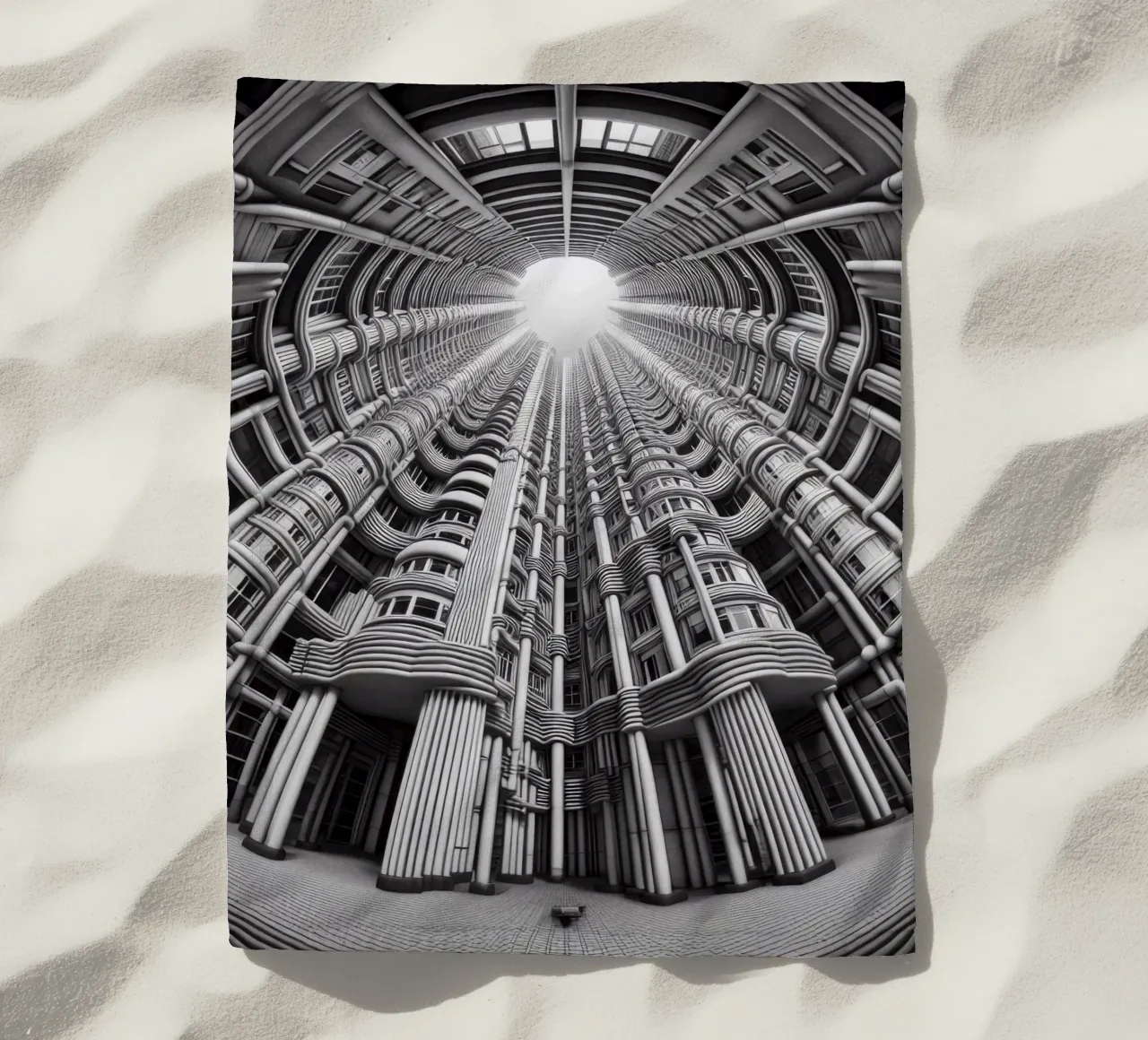 Sphere 033 - Futuristic Cylindrical Architecture telo mare da Spheres