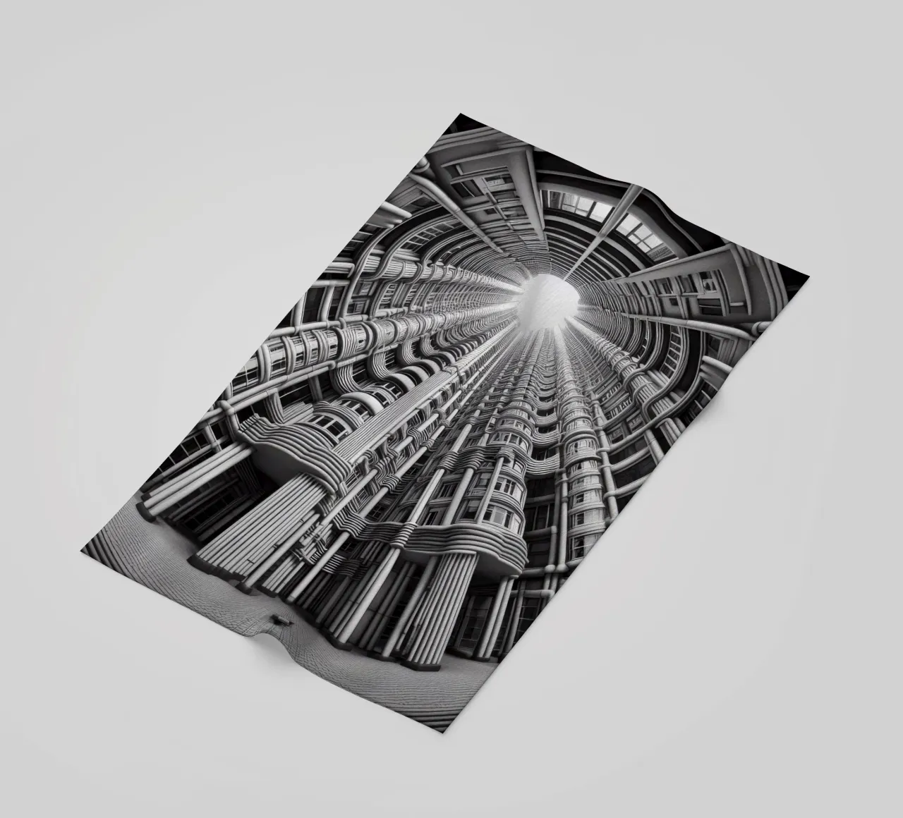 Sphere 033 - Futuristic Cylindrical Architecture telo mare da Spheres