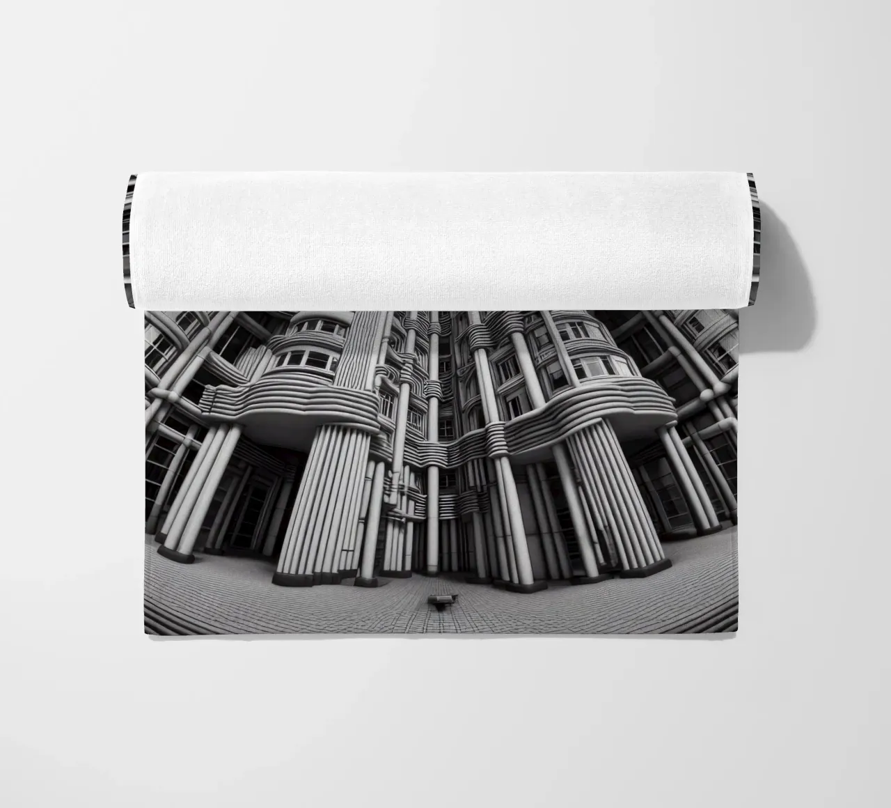 Sphere 033 - Futuristic Cylindrical Architecture telo mare da Spheres