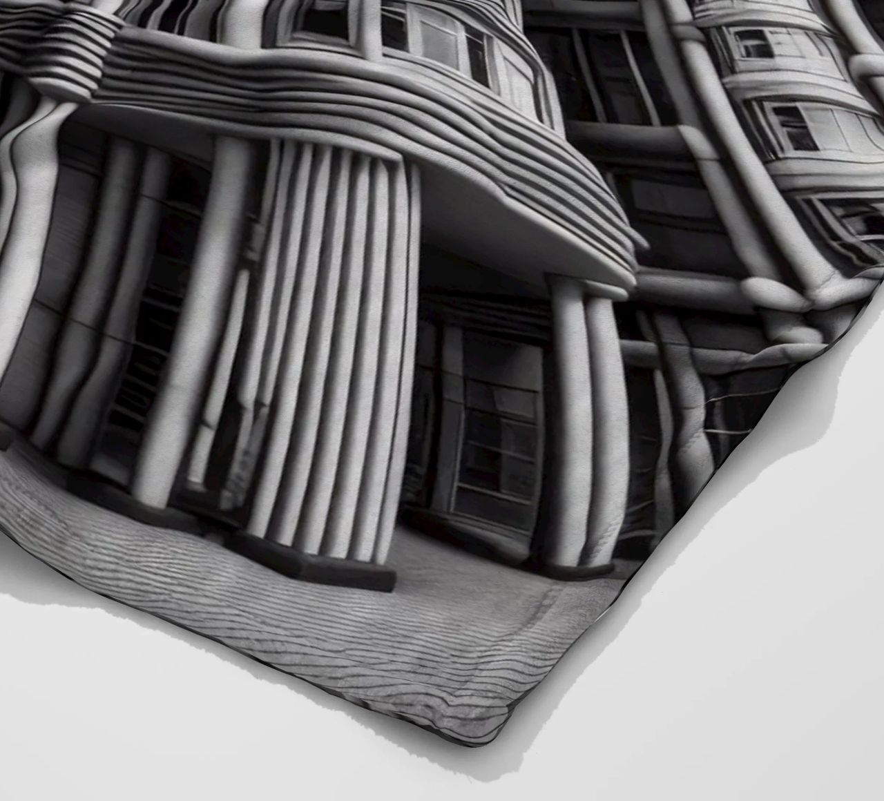 Sphere 033 - Futuristic Cylindrical Architecture coperta in pile da Spheres