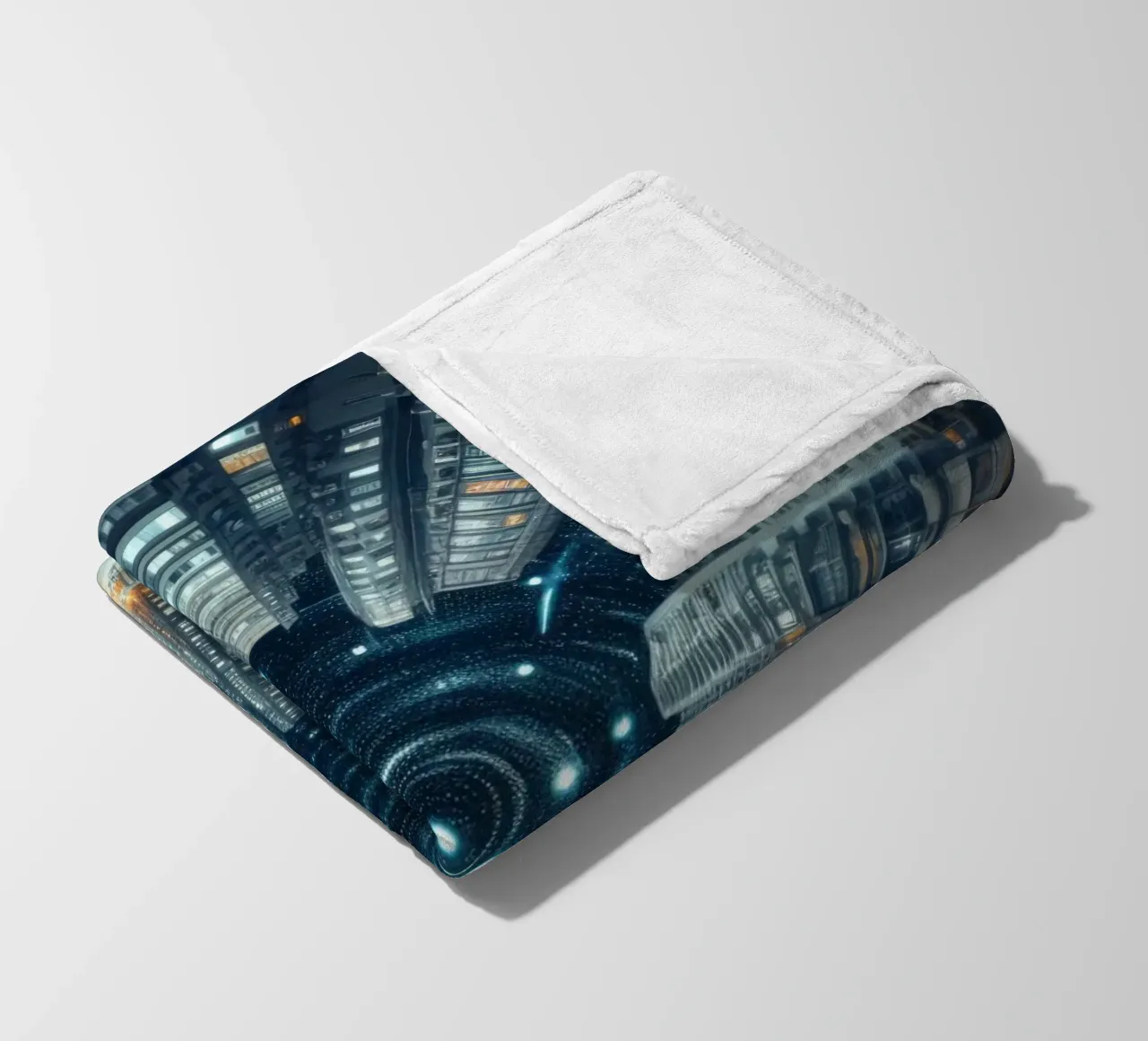 Sphere 032 - Futuristic Cityscape coperta in pile da Spheres