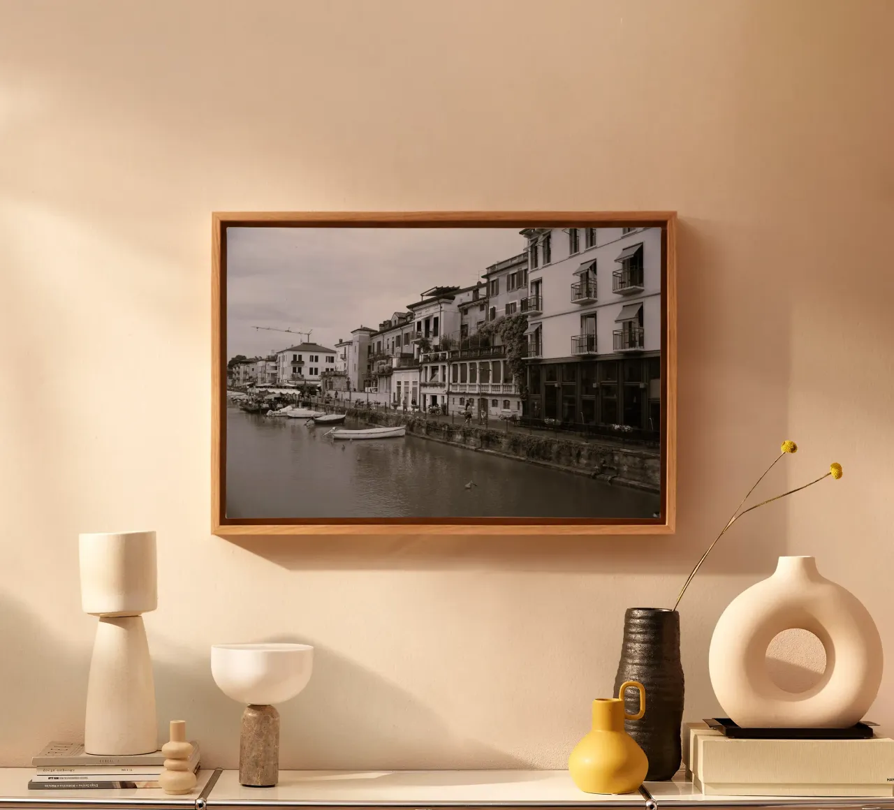 I am not Venice canvas with Floater frame by Alexandra Joseph Fotomomente