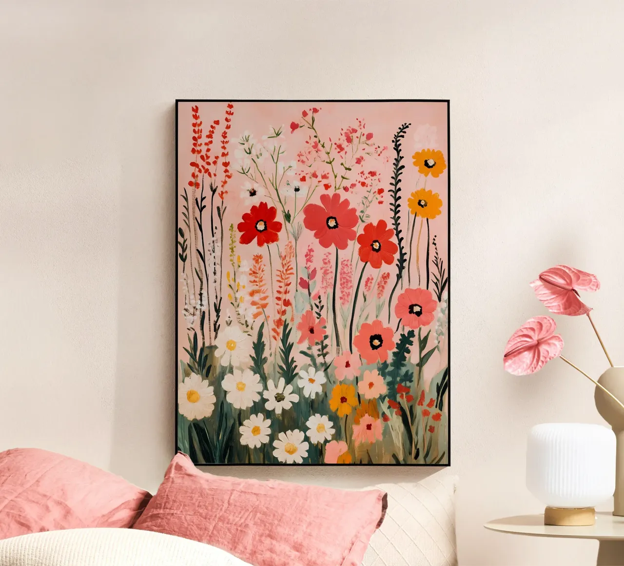 Campo di margherite e fiori selvatici plexiglass da IamHomeStudio