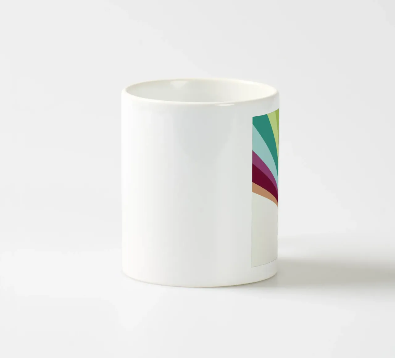 Tower Rainbow ceramic mug by The Gently Unfurling Sneak