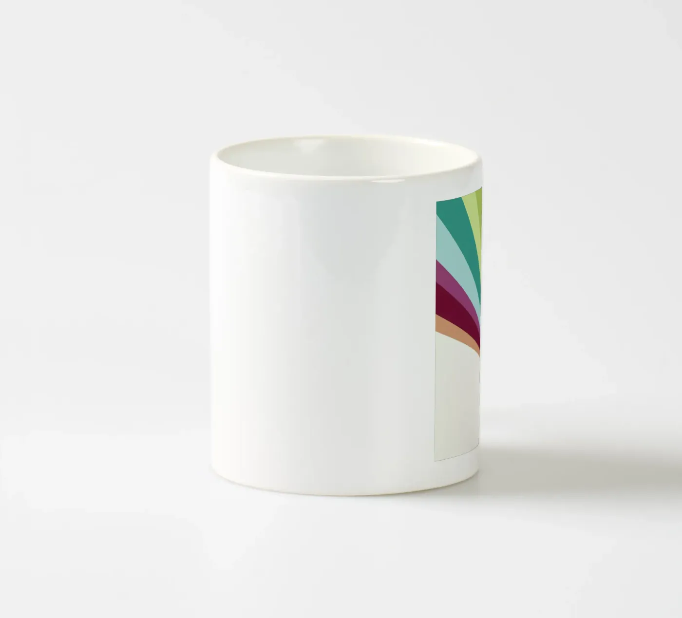 Tower Rainbow ceramic mug by The Gently Unfurling Sneak