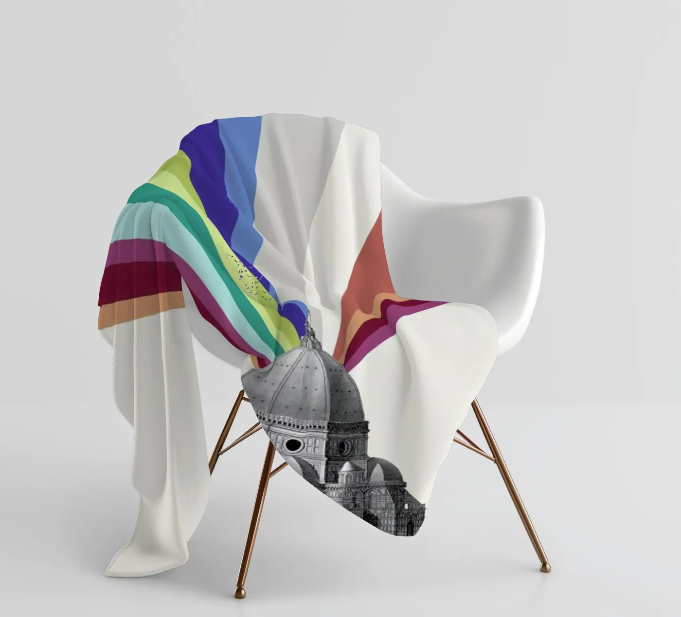 Tower Rainbow fleecedeken van The Gently Unfurling Sneak