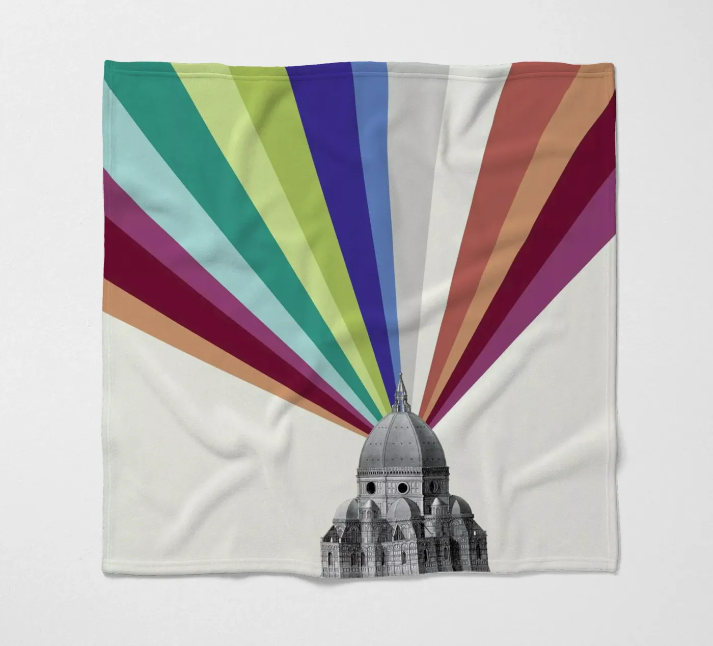 Tower Rainbow fleecedeken van The Gently Unfurling Sneak