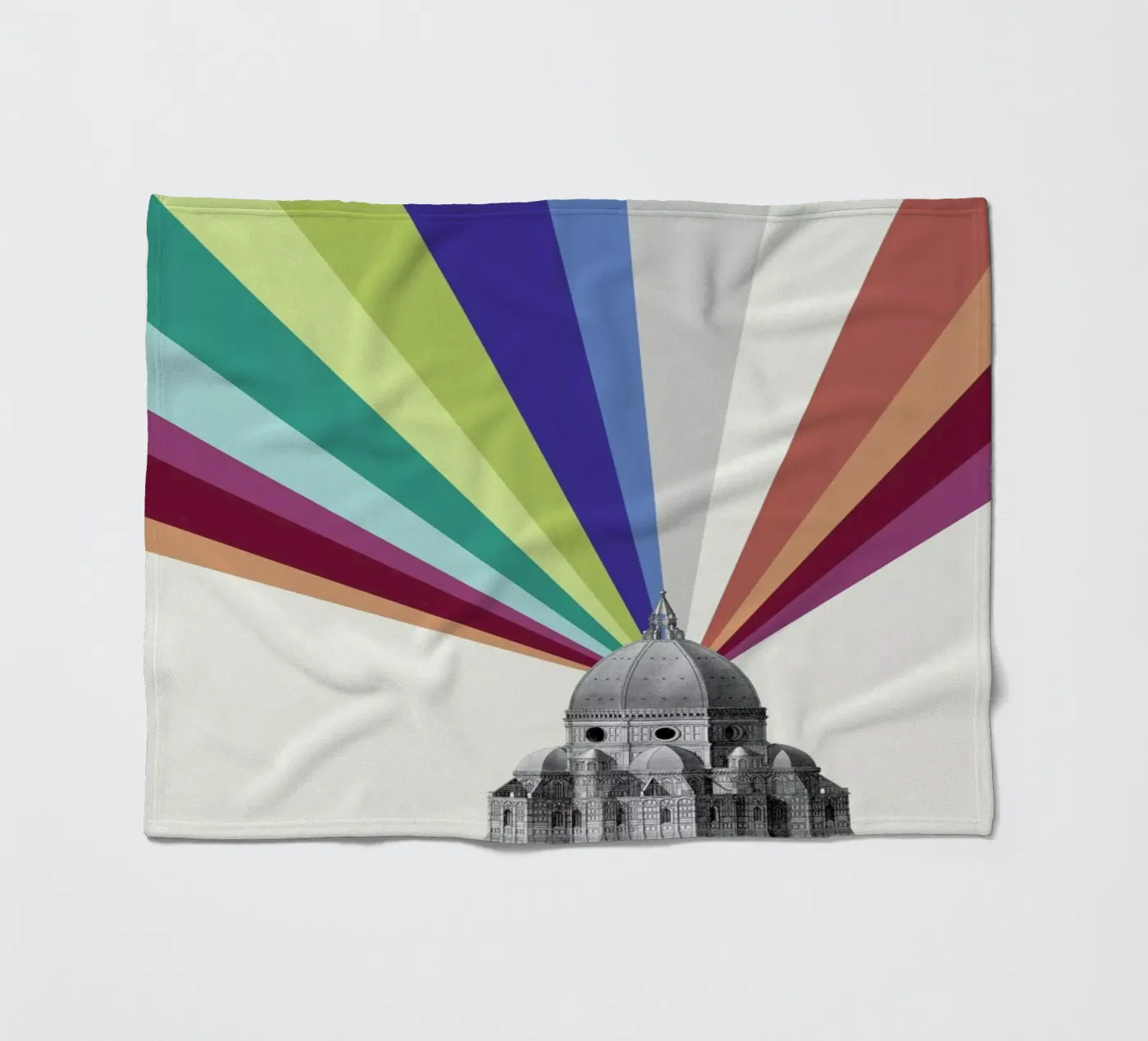 Tower Rainbow fleecedeken van The Gently Unfurling Sneak