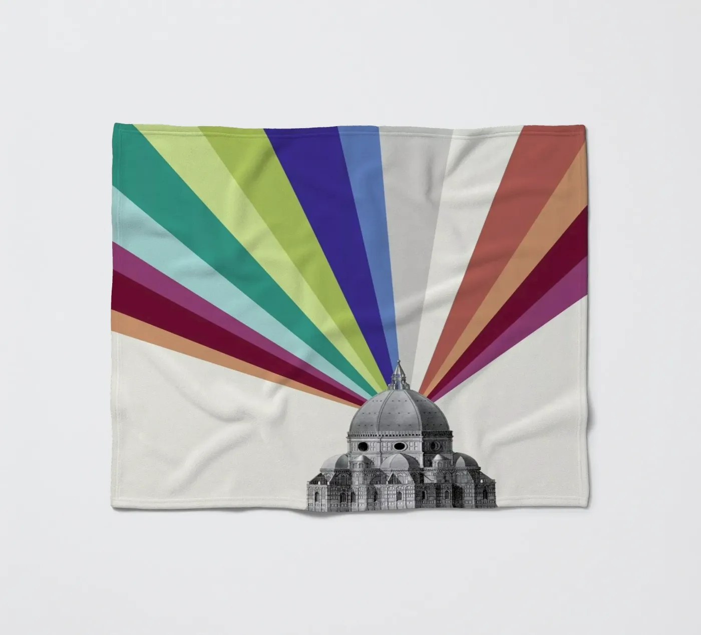 Tower Rainbow fleecedeken van The Gently Unfurling Sneak