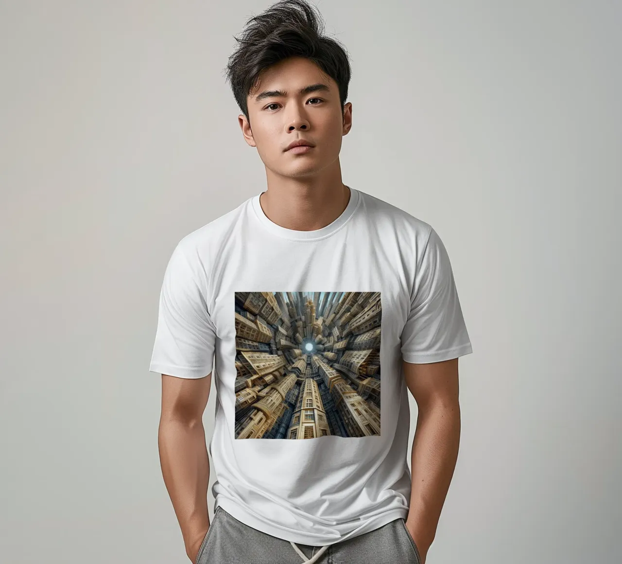 Sphere 035 - Towering Symmetrical Urban Structures T-Shirt von Spheres