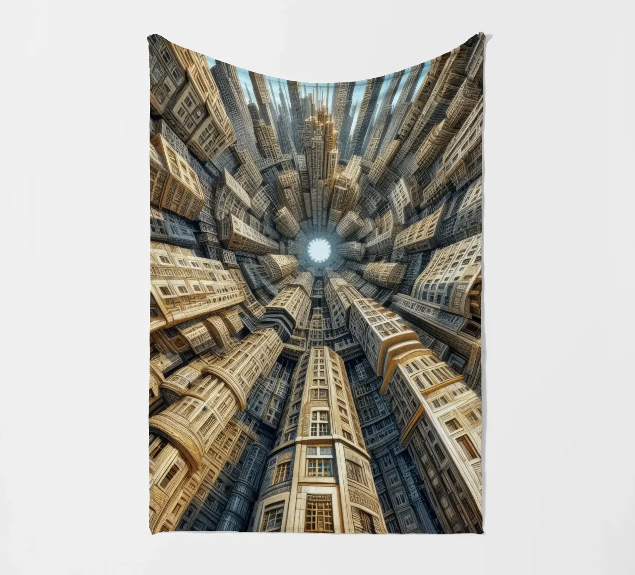 Sphere 035 - Towering Symmetrical Urban Structures coperta in pile da Spheres