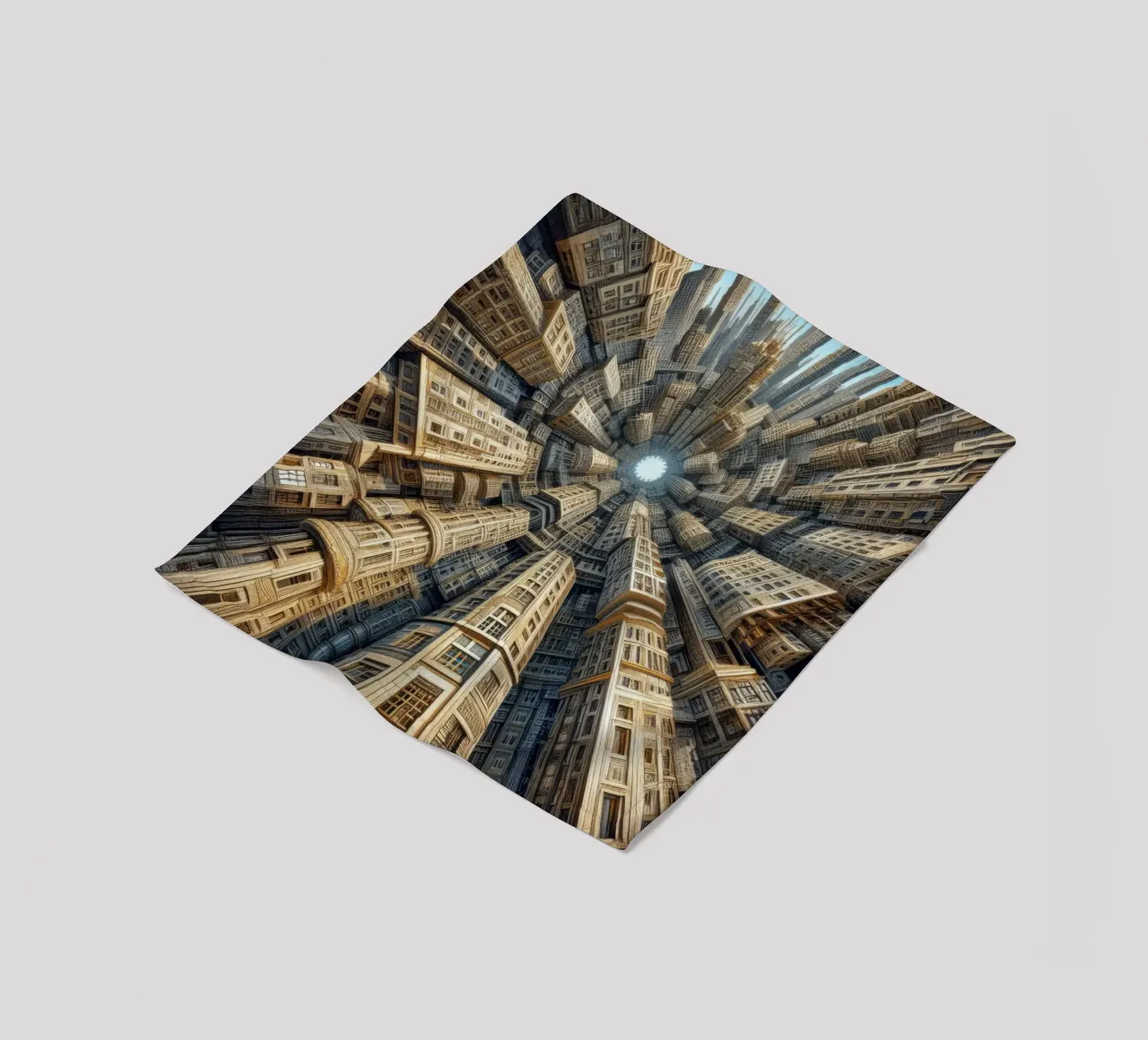 Sphere 035 - Towering Symmetrical Urban Structures coperta in pile da Spheres