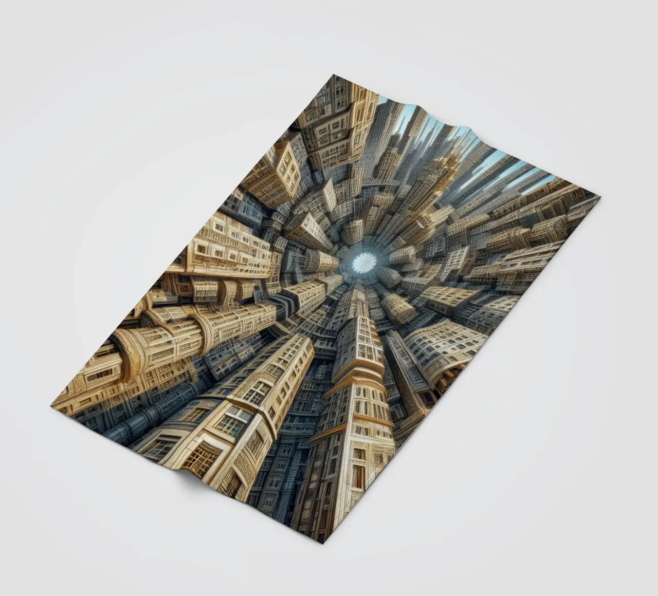 Sphere 035 - Towering Symmetrical Urban Structures coperta in pile da Spheres