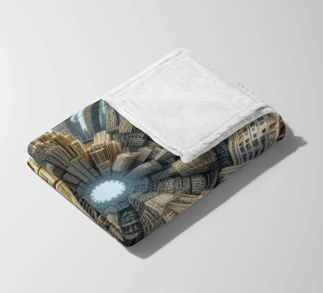 Sphere 035 - Towering Symmetrical Urban Structures coperta in pile da Spheres