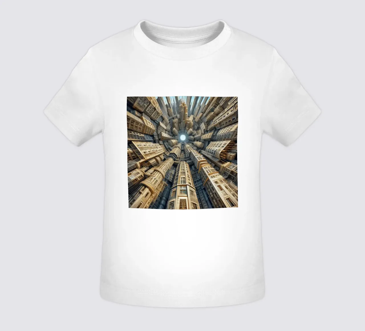 Sphere 035 - Towering Symmetrical Urban Structures baby t-shirt van Spheres