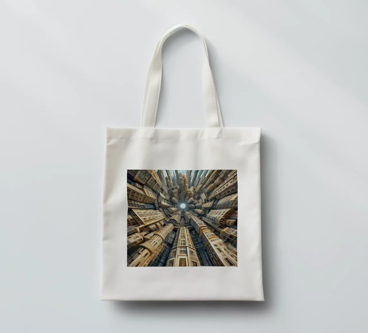 Sphere 035 - Towering Symmetrical Urban Structures borsa in juta da Spheres