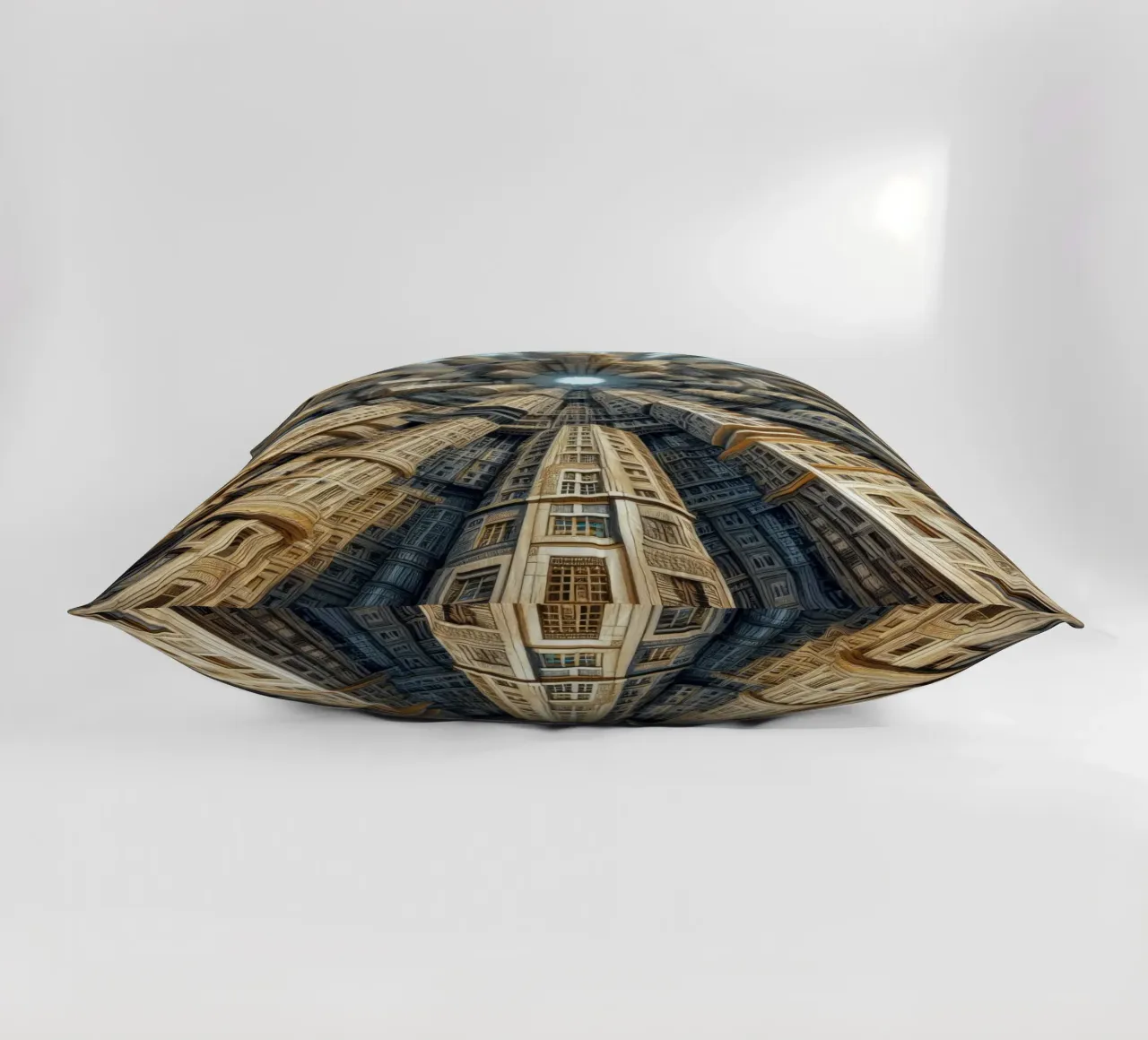 Sphere 035 - Towering Symmetrical Urban Structures cuscino da Spheres