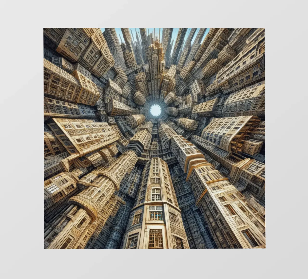 Sphere 035 - Towering Symmetrical Urban Structures pellicola backlit da Spheres