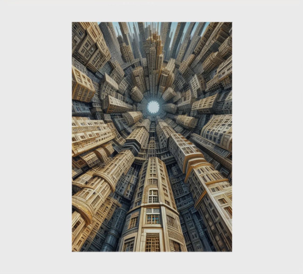 Sphere 035 - Towering Symmetrical Urban Structures notebook by Spheres