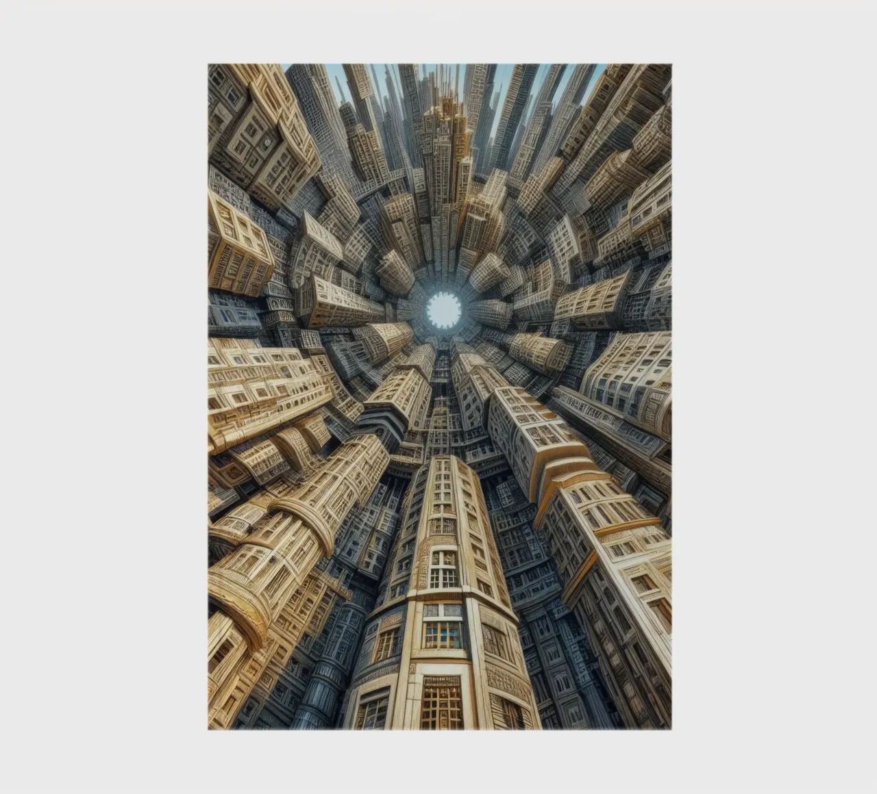 Sphere 035 - Towering Symmetrical Urban Structures Notizbuch von Spheres