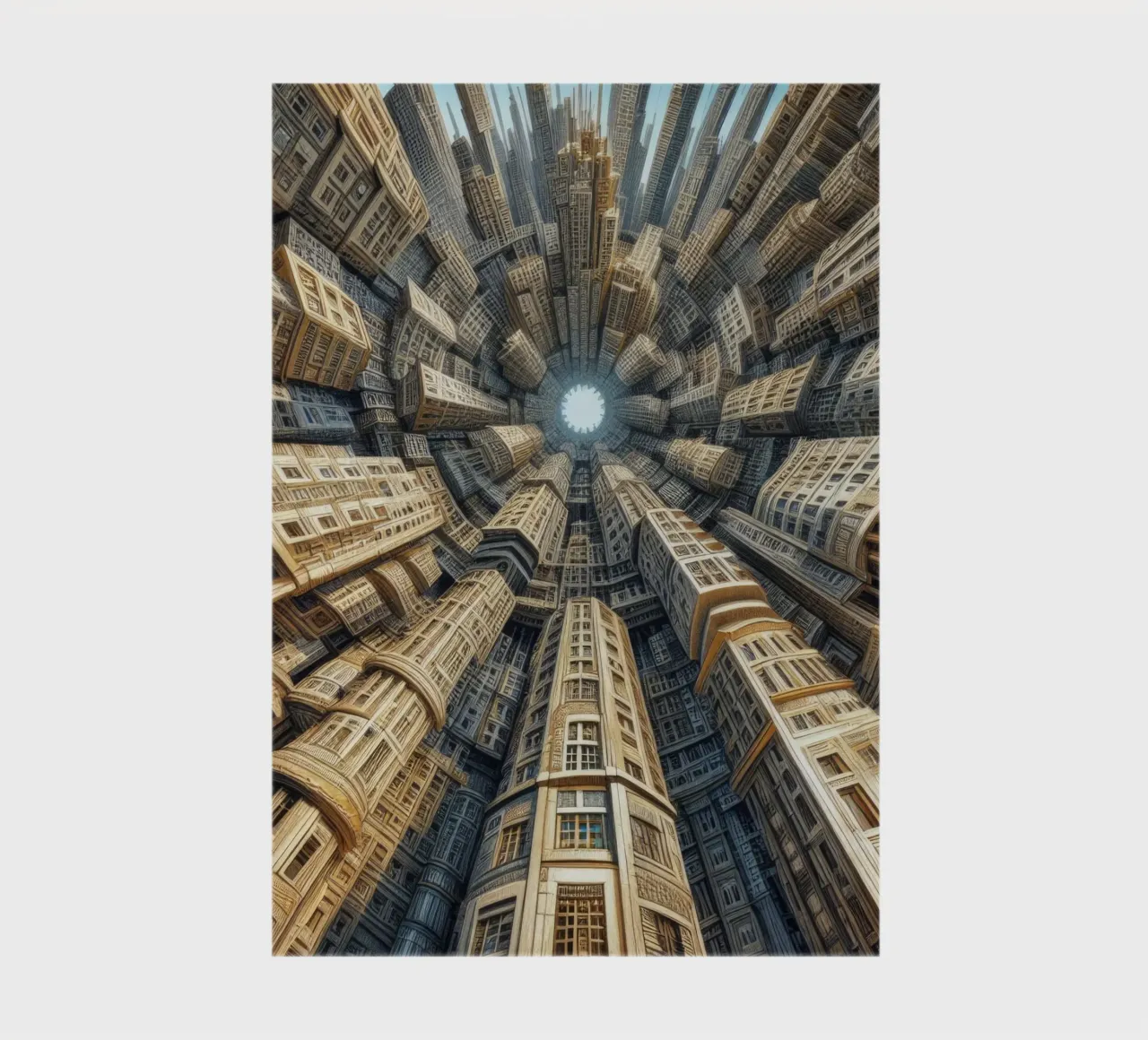 Sphere 035 - Towering Symmetrical Urban Structures Notizbuch von Spheres