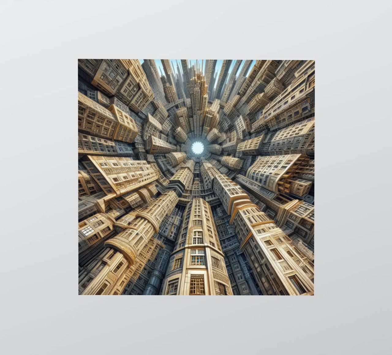 Sphere 035 - Towering Symmetrical Urban Structures adesivo da Spheres