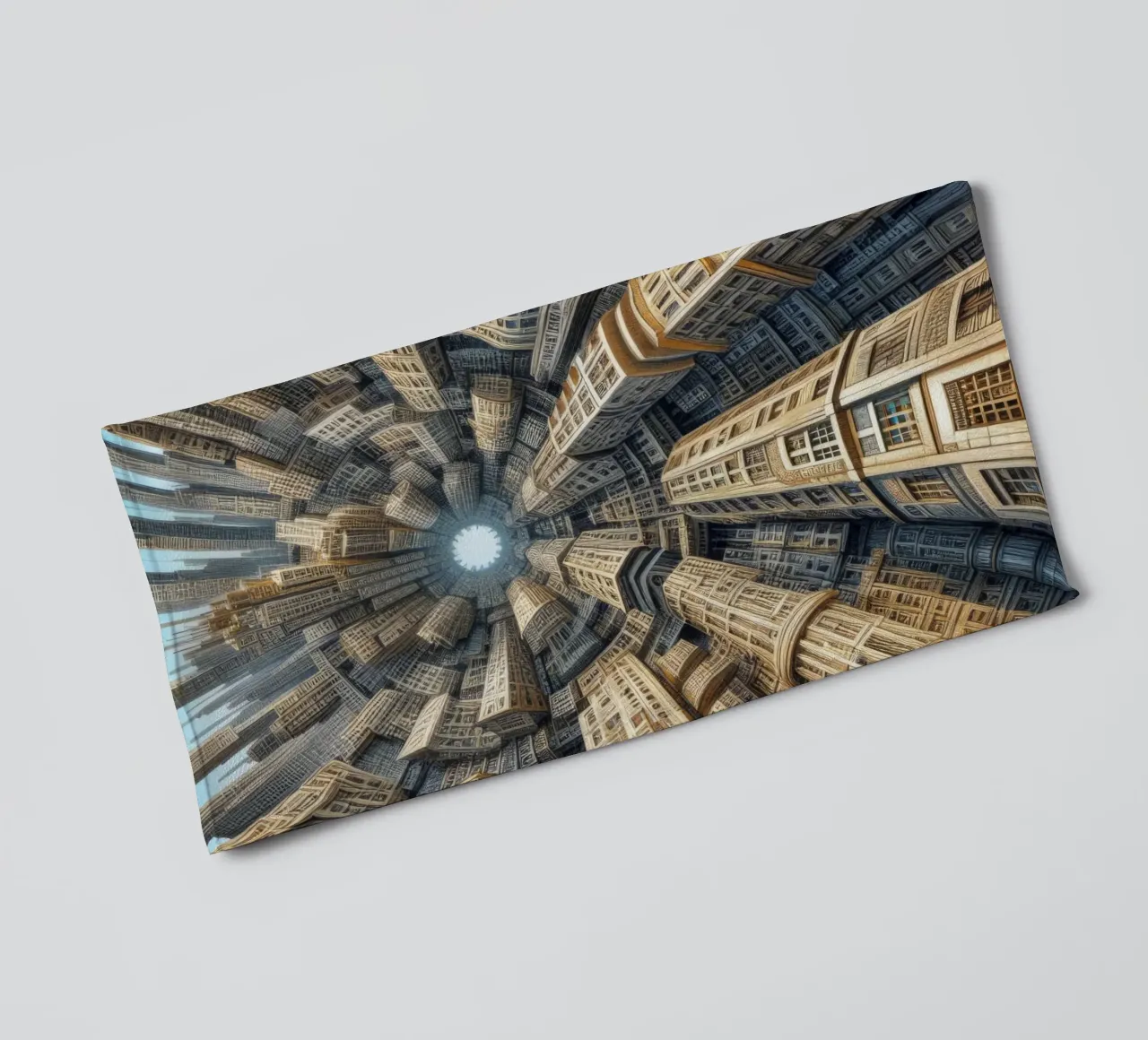 Sphere 035 - Towering Symmetrical Urban Structures Handtuch von Spheres