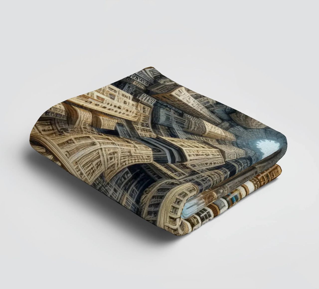 Sphere 035 - Towering Symmetrical Urban Structures towel by Spheres