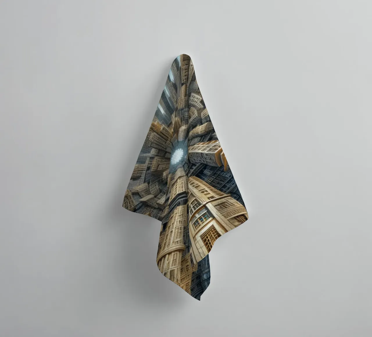 Sphere 035 - Towering Symmetrical Urban Structures asciugamano da bagno da Spheres