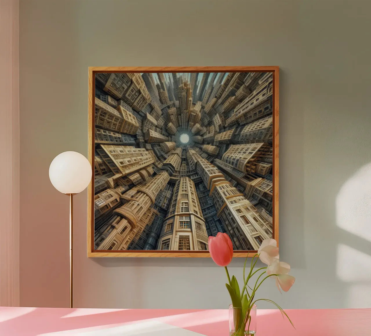 Sphere 035 - Towering Symmetrical Urban Structures plexiglas de Spheres