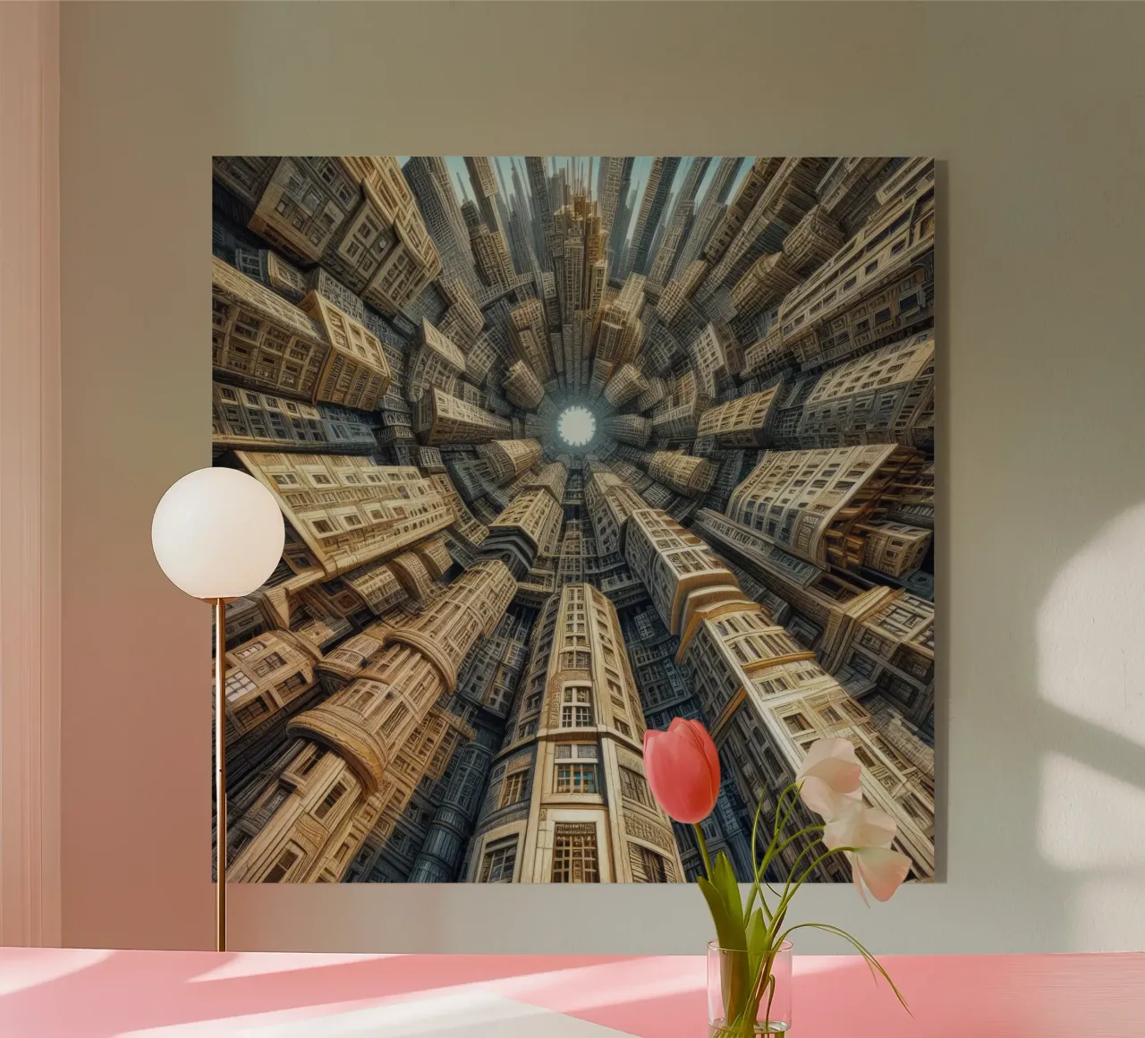 Sphere 035 - Towering Symmetrical Urban Structures plexiglass da Spheres