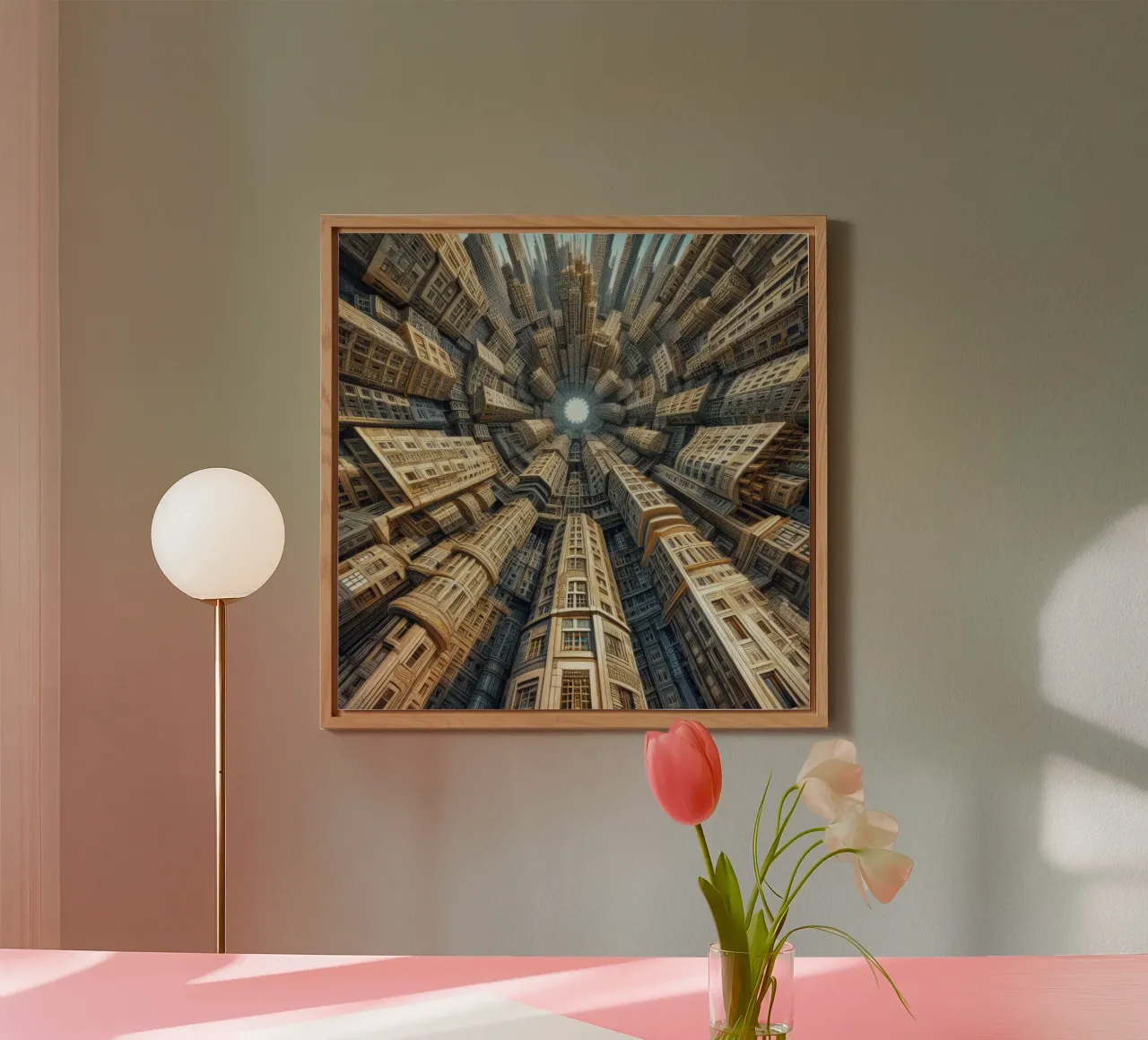 Sphere 035 - Towering Symmetrical Urban Structures alluminio dibond da Spheres