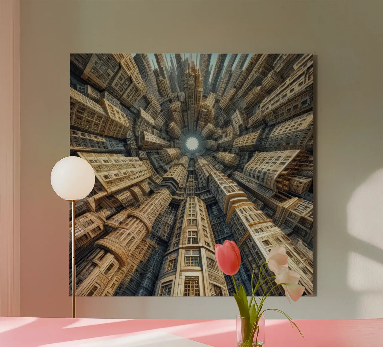 Sphere 035 - Towering Symmetrical Urban Structures alluminio dibond da Spheres