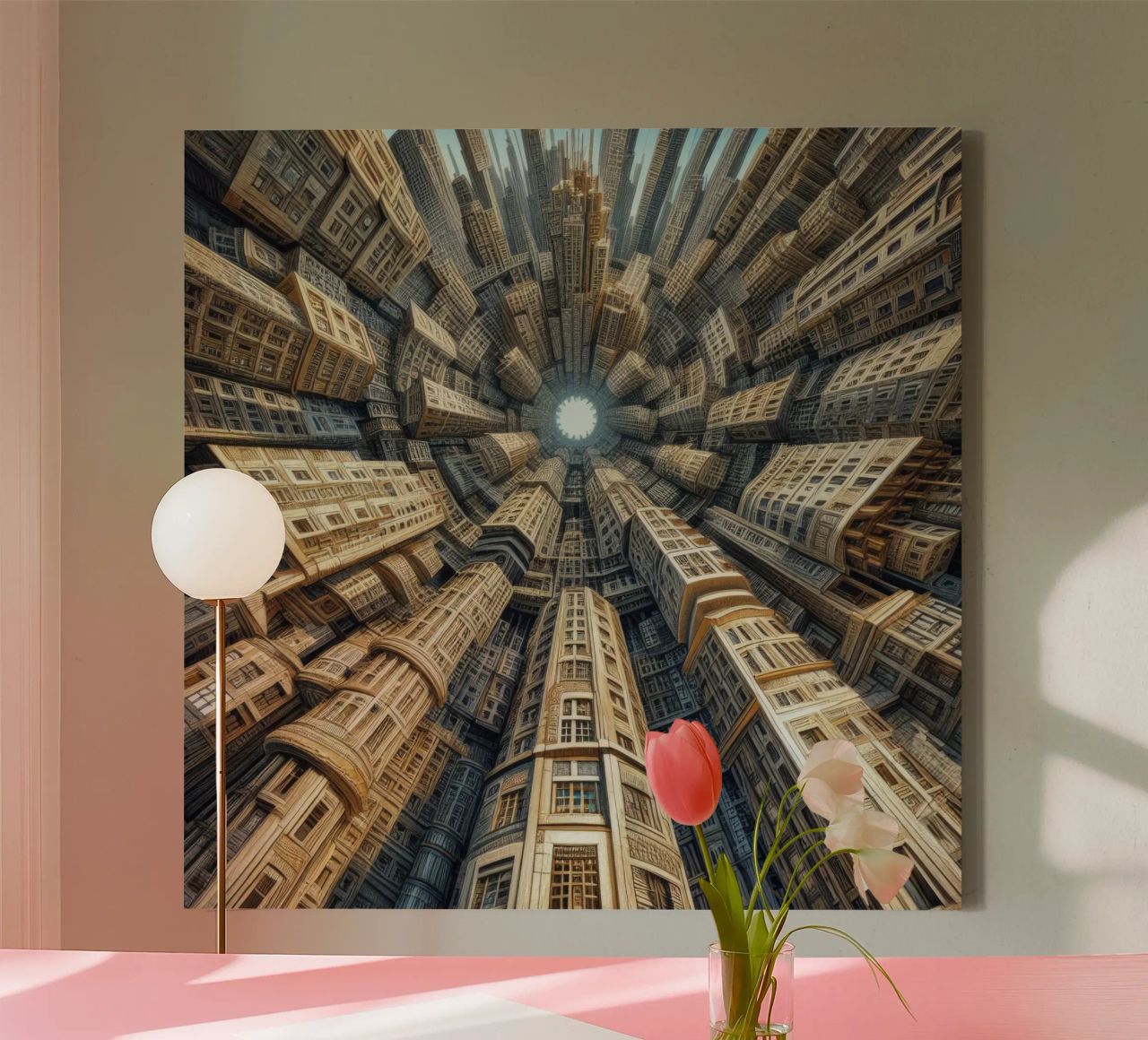 Sphere 035 - Towering Symmetrical Urban Structures tela da Spheres