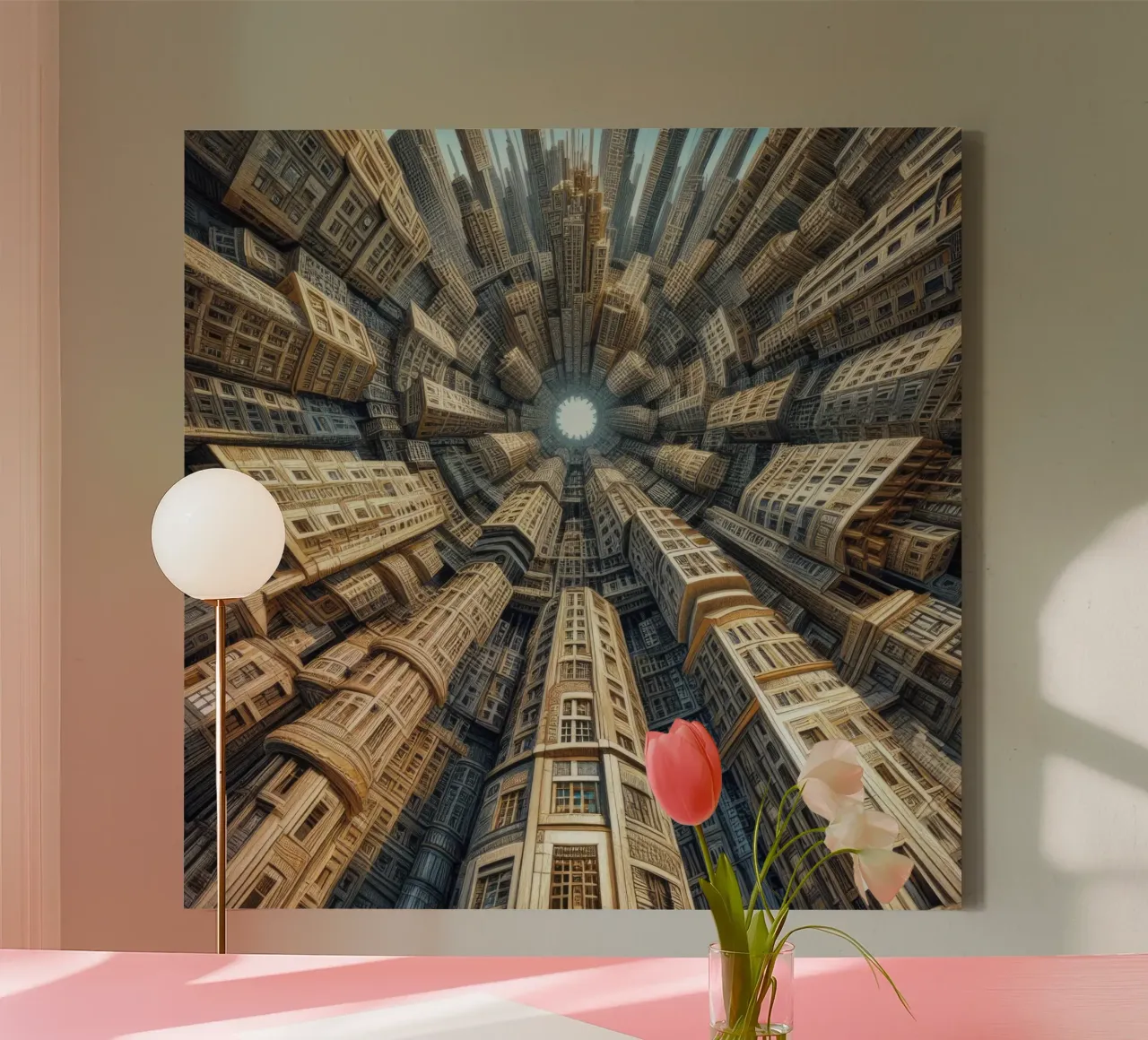 Sphere 035 - Towering Symmetrical Urban Structures tela da Spheres