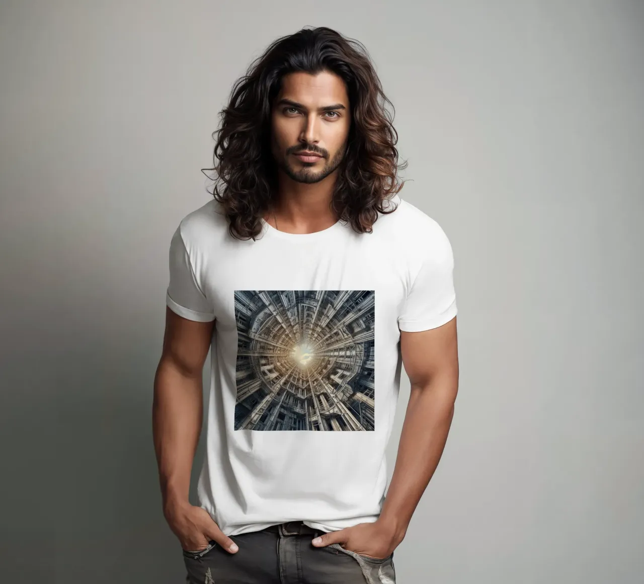 Sphere 040 - Futuristic Tunnel-Like Architecture t-shirt da Spheres
