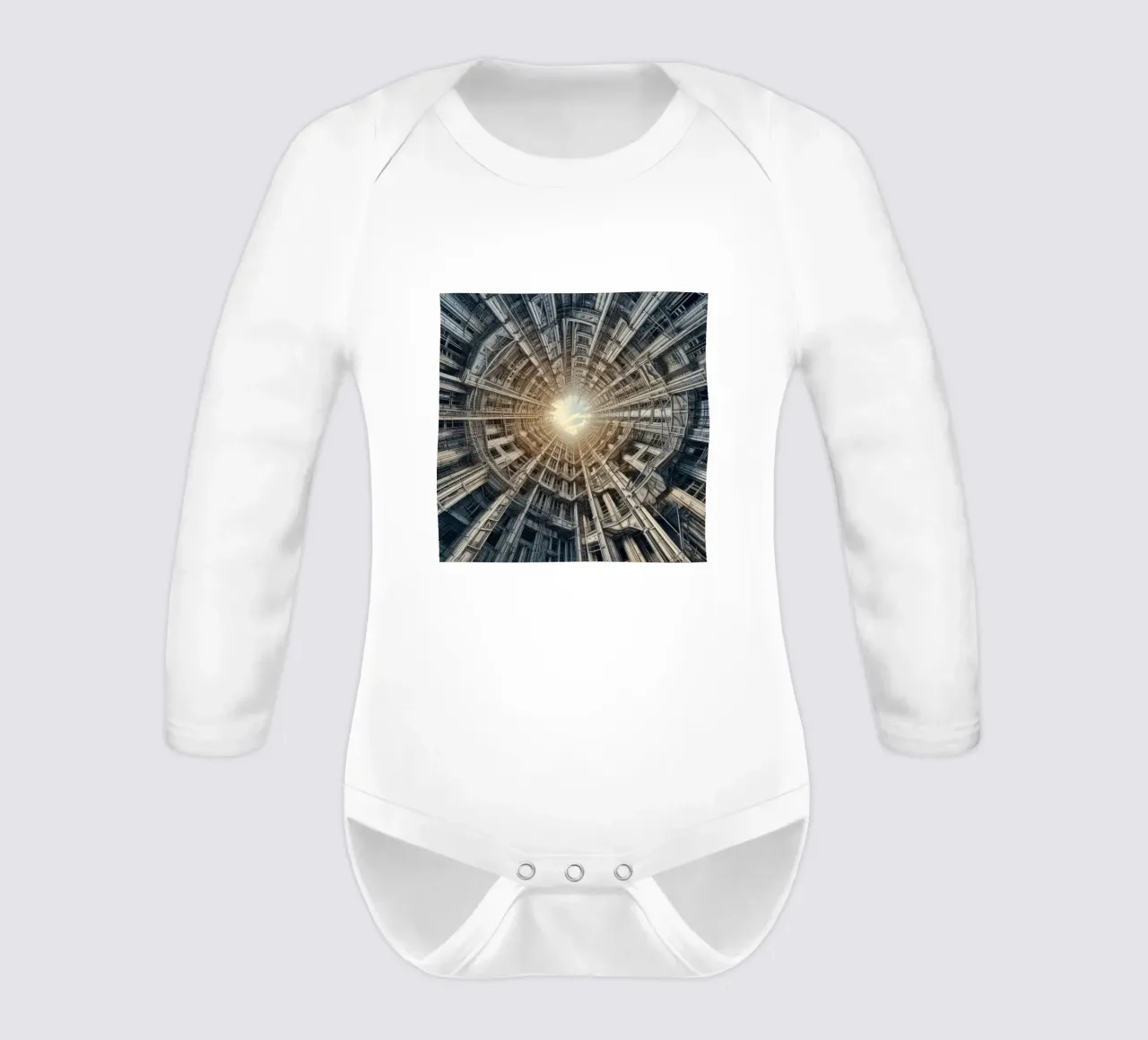 Sphere 040 - Futuristic Tunnel-Like Architecture body neonato maniche lunghe da Spheres