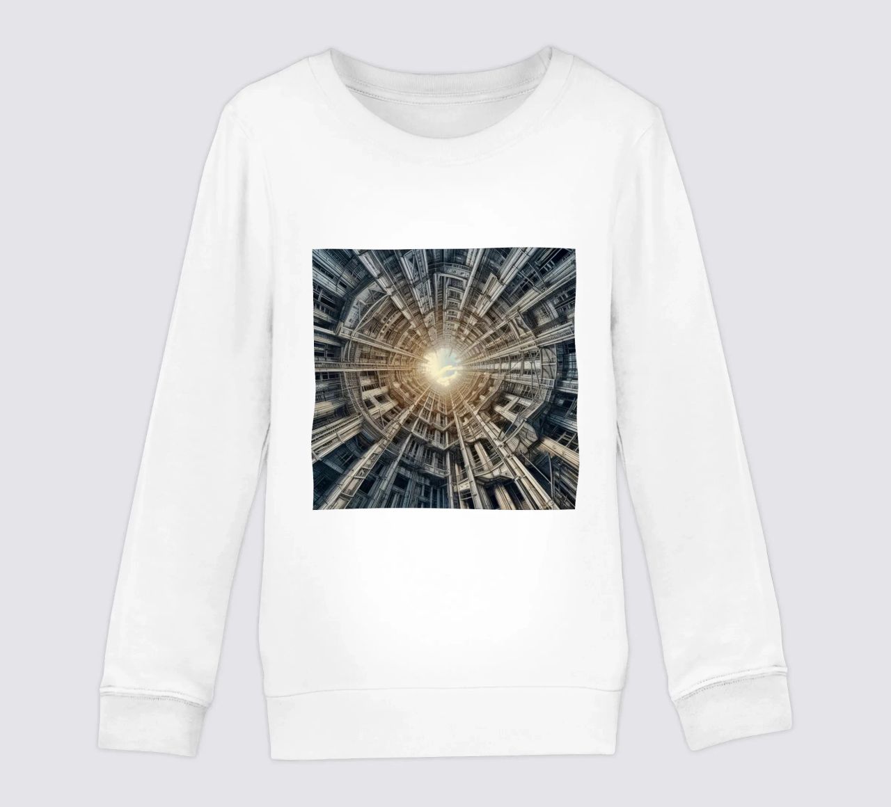 Sphere 040 - Futuristic Tunnel-Like Architecture felpa bambino da Spheres