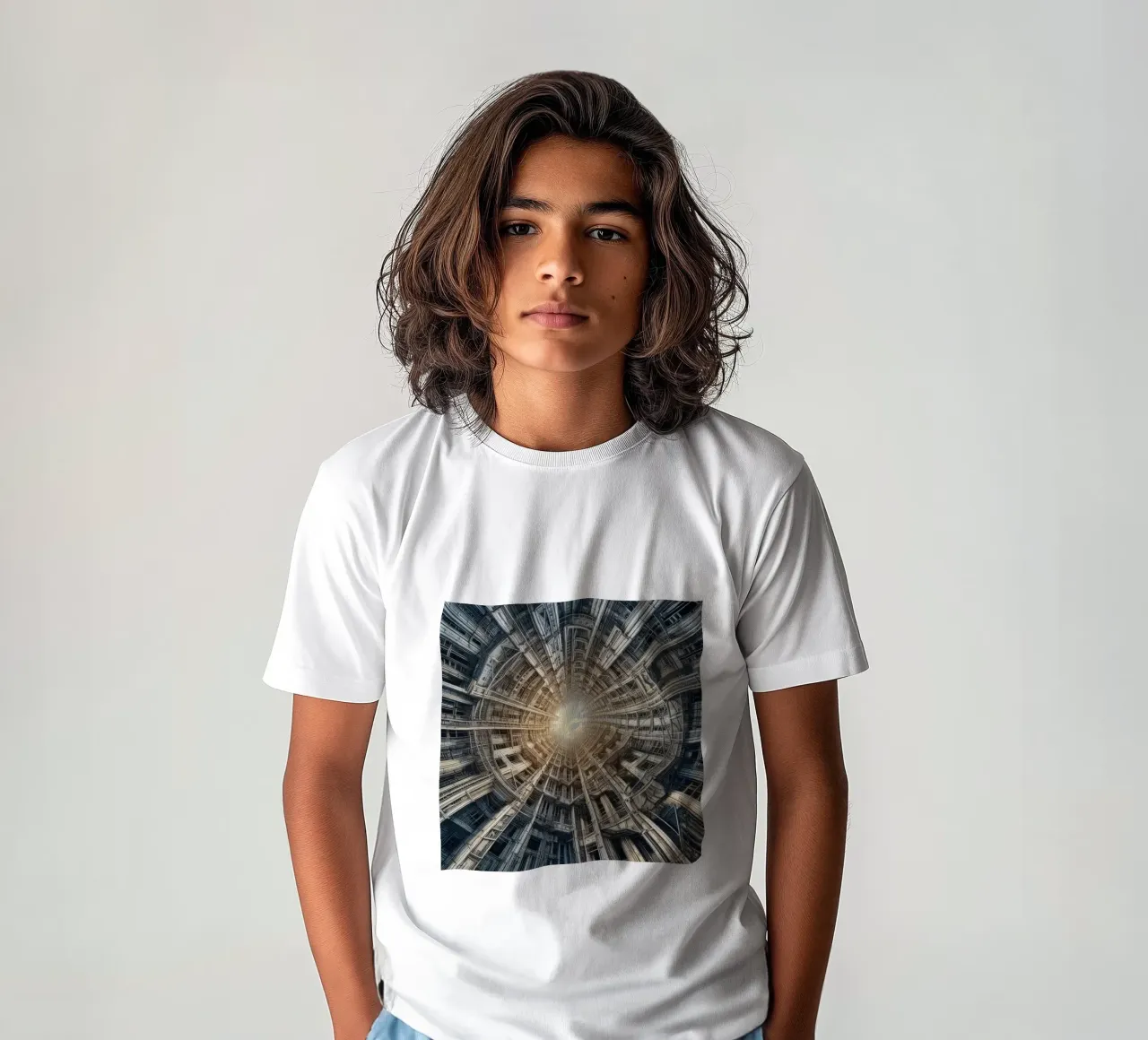 Sphere 040 - Futuristic Tunnel-Like Architecture t-shirt bambini da Spheres